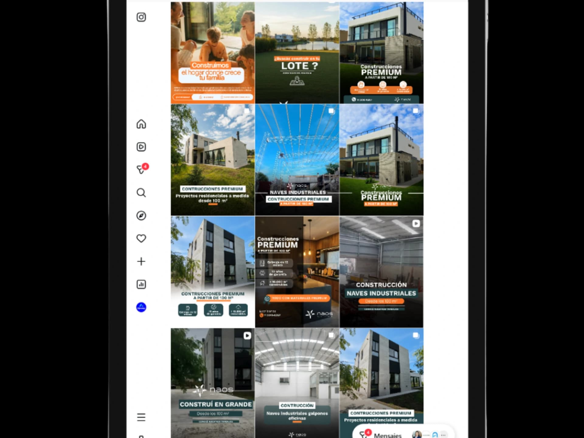 Naos Constructora | Estrategia Digital para el Sector Inmobiliario y Construcción