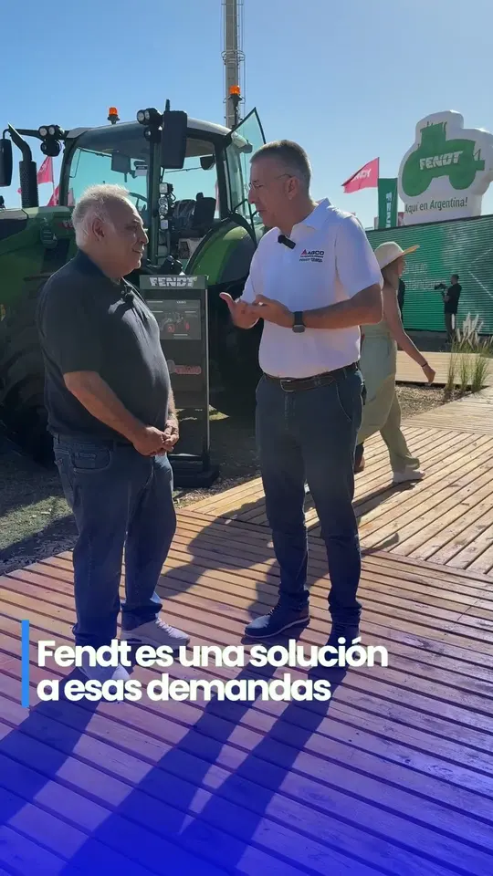 Entrevista en el campo durante Expoagro 2026