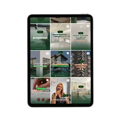 Feed de Instagram de Parra Desarrolladora en una tablet