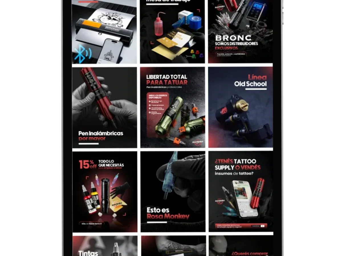 Feed de Instagram de Rosa Monkey en una tablet